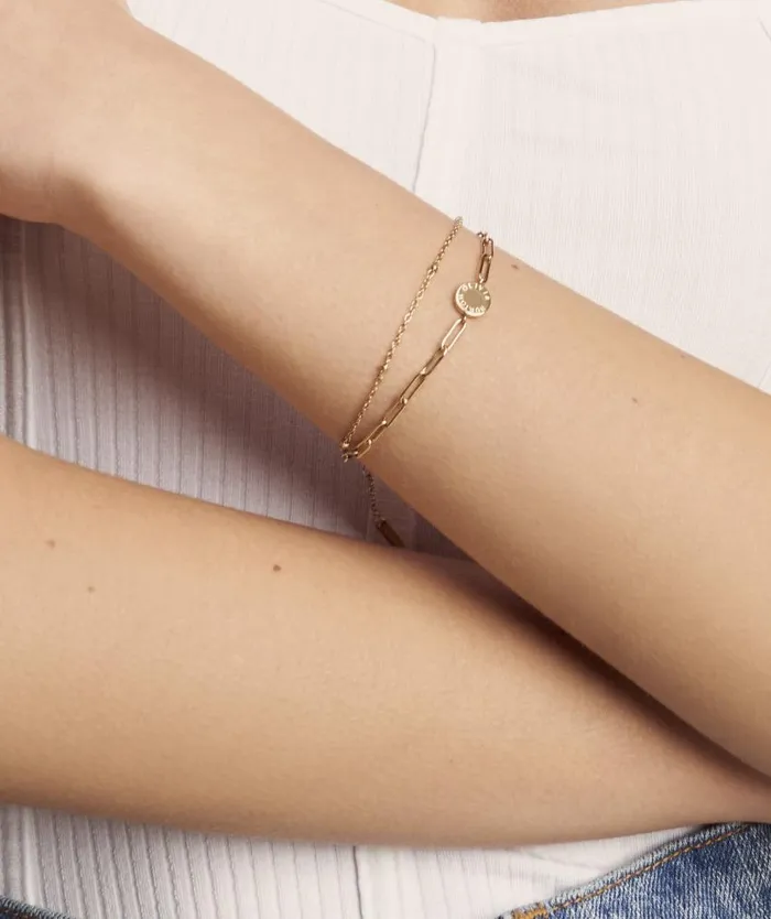 Bracelets Women Olivia Burton Illusion Gold Stacking Bracelet