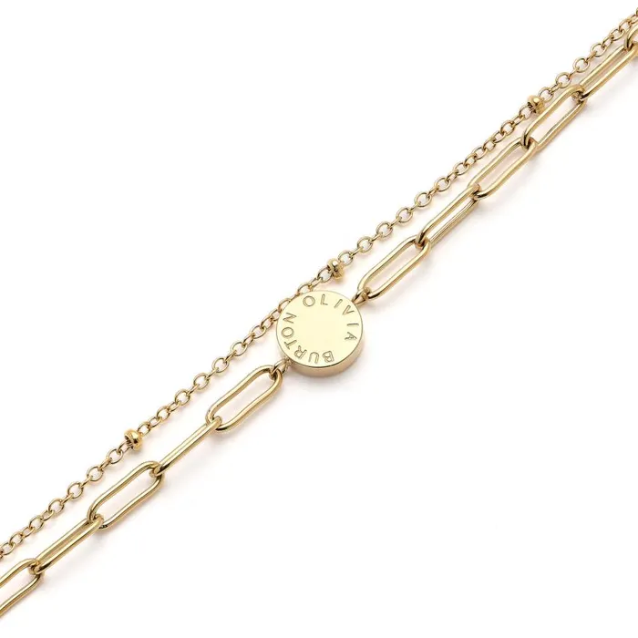 Bracelets Women Olivia Burton Illusion Gold Stacking Bracelet