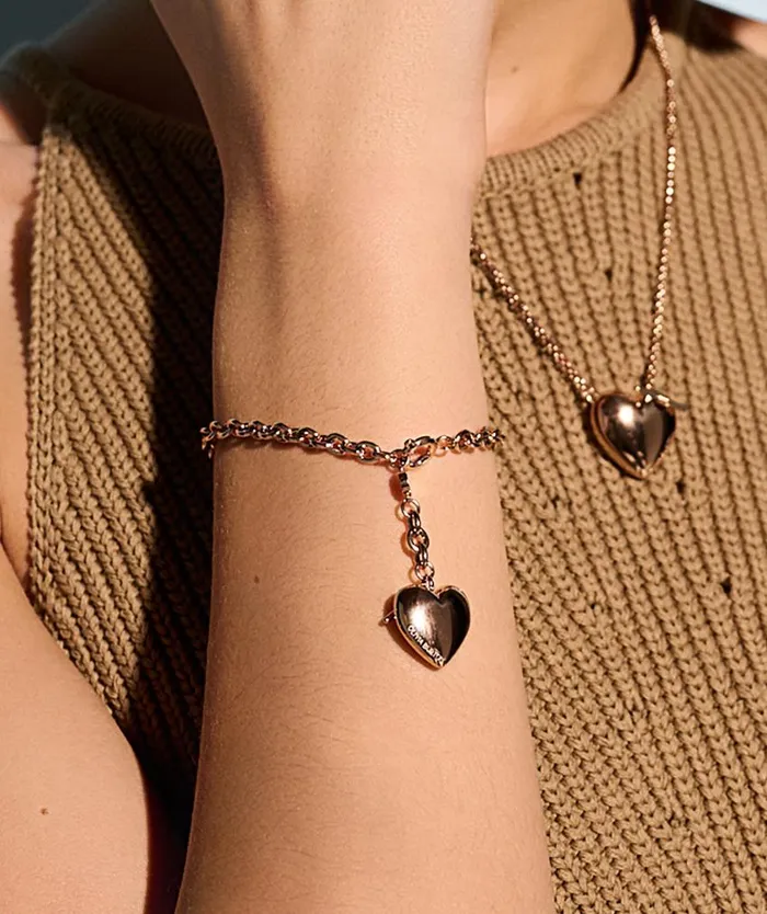 Bracelets Women Olivia Burton Knot Heart Rose Gold Bracelet