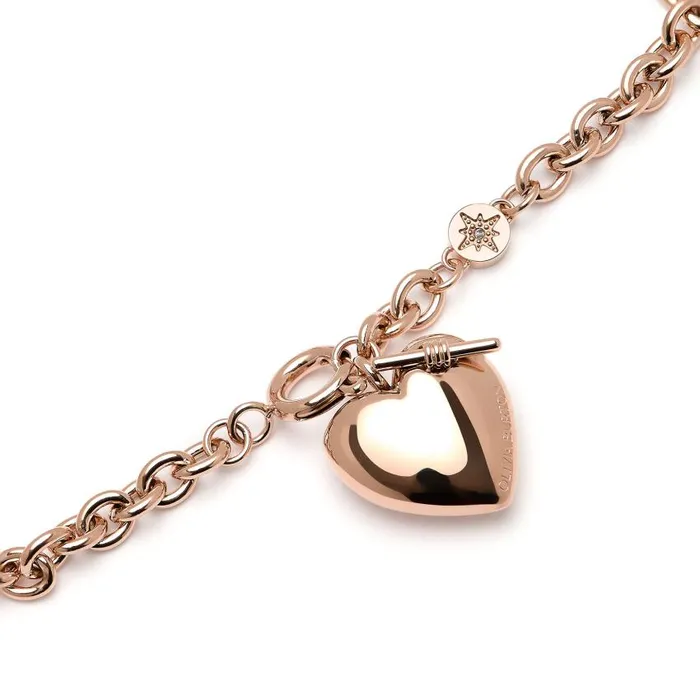 Bracelets Women Olivia Burton Knot Heart Rose Gold Bracelet