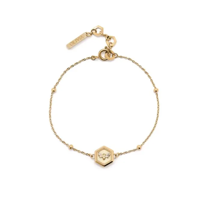 Bracelets Women Olivia Burton Minima Bee Gold Bracelet