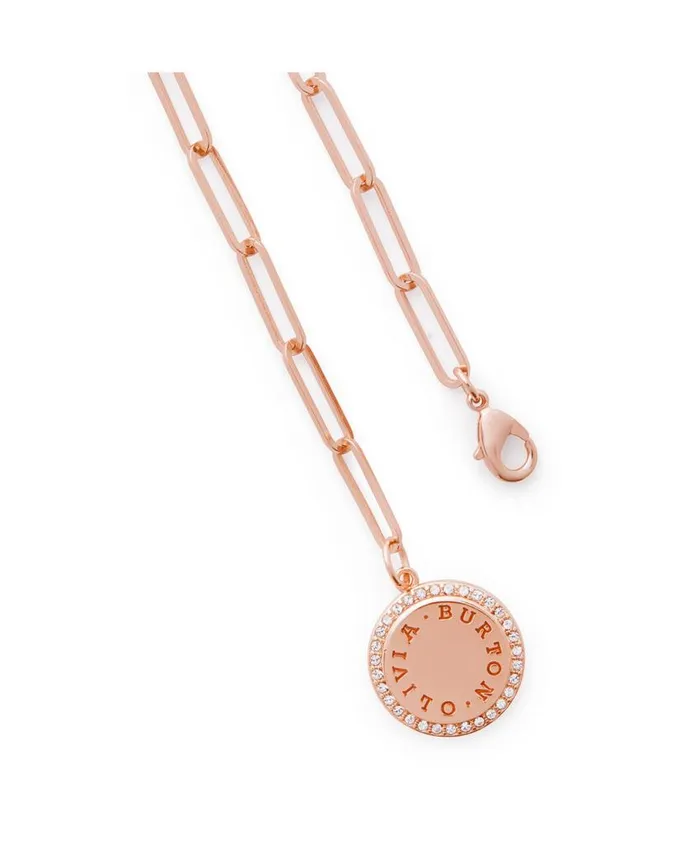 Bracelets Women Olivia Burton Rose Gold Disc Bracelet