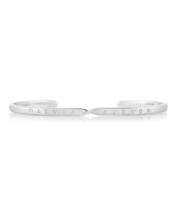 Bracelets Women Olivia Burton Silver Twist Bangle