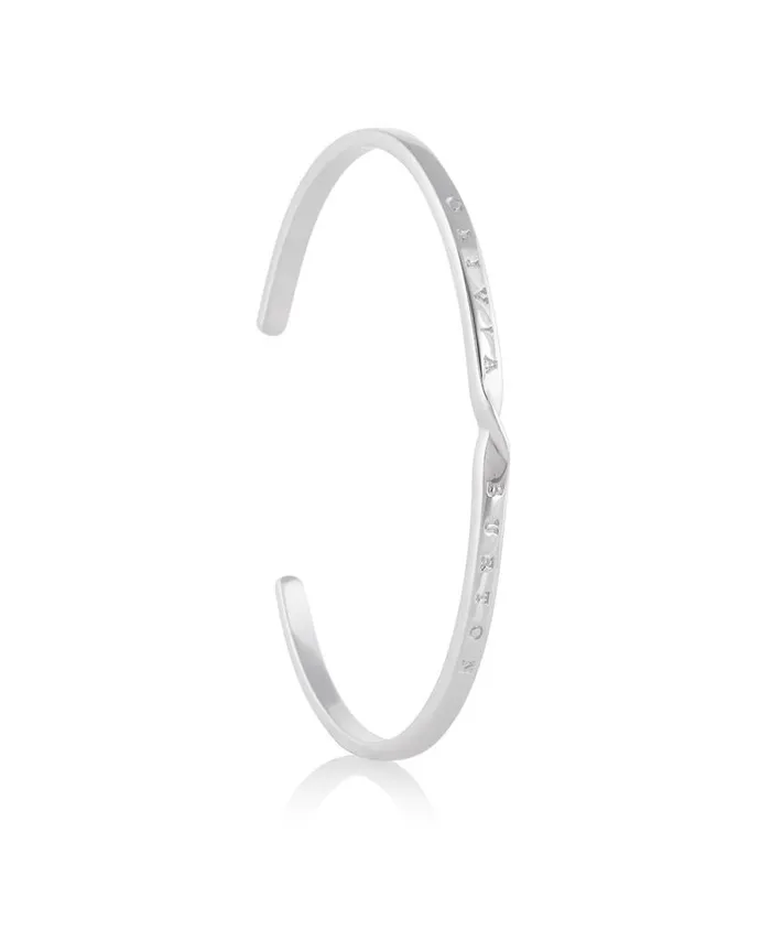 Bracelets Women Olivia Burton Silver Twist Bangle Bracelets Women Olivia Burton Silver Twist Bangle