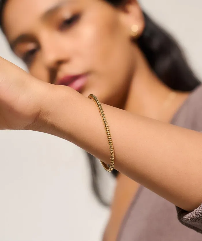 Bracelets Women Olivia Burton Vintage Bead Gold Hinged Bracelet