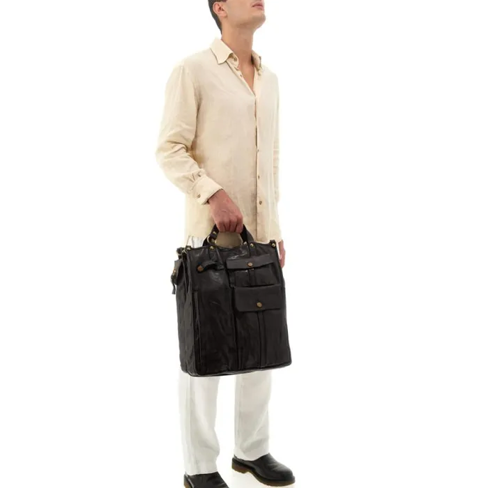 Business Bags WomenMen Campomaggi Tokio Black Business Bags WomenMen Campomaggi Tokio Black