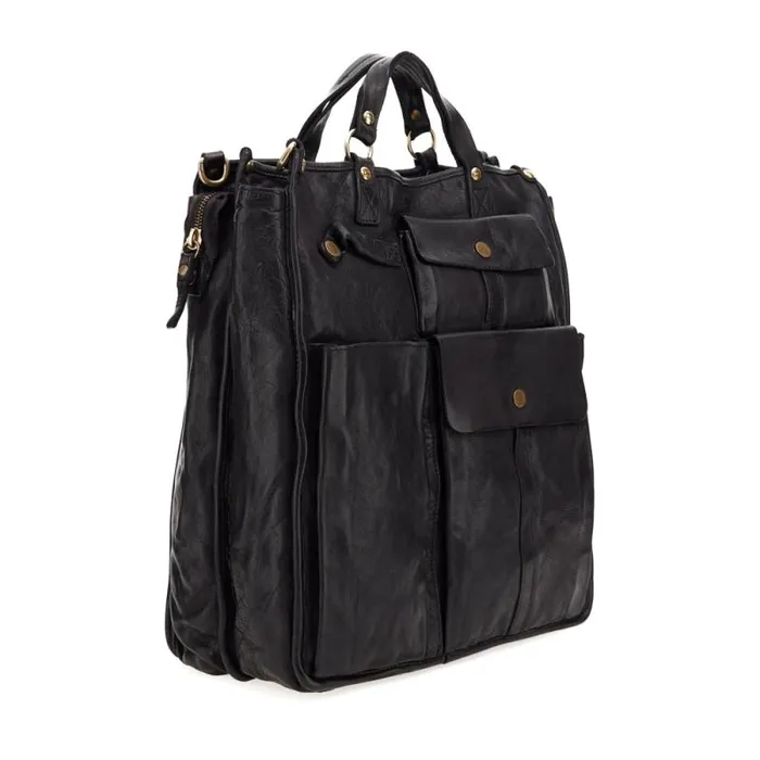 Business Bags WomenMen Campomaggi Tokio Black Business Bags WomenMen Campomaggi Tokio Black