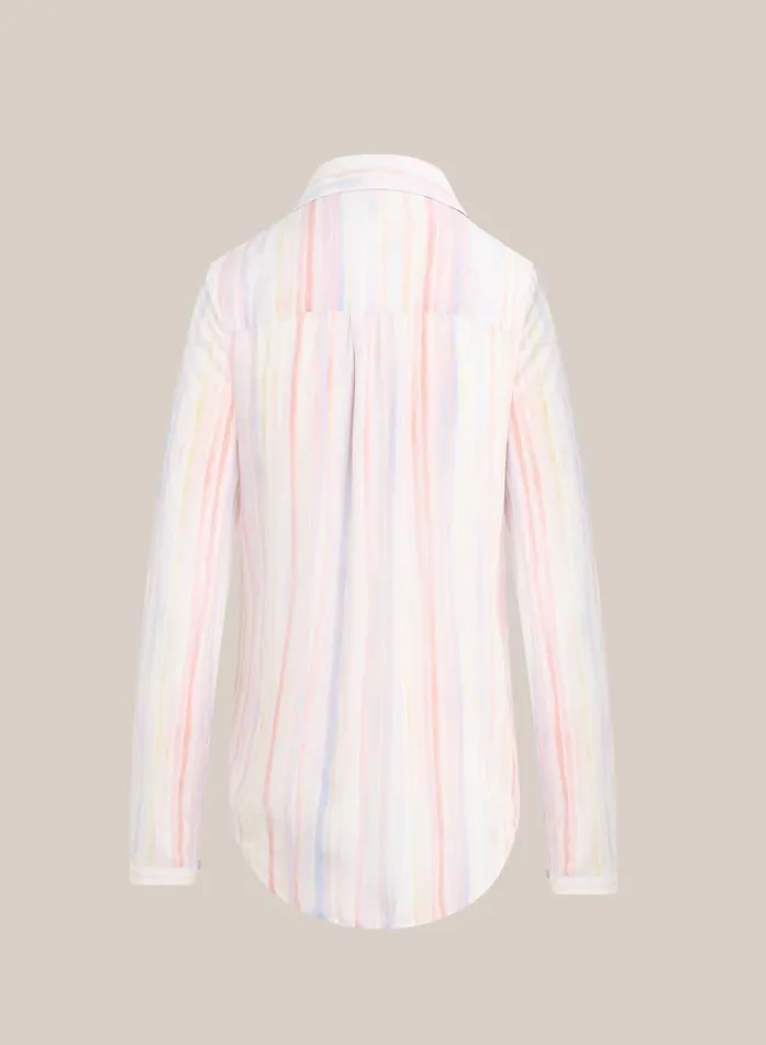 Button Down Hipster 8211 Sunrise Stripe Print Women Bella Dahl Button Down Button Down Hipster 8211 Sunrise Stripe Print Women Bella Dahl Button Down