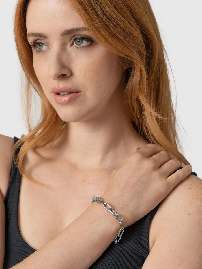 Cable Chain Bracelet 8211 Silver Silver Women Saint And Sofia Bracelets