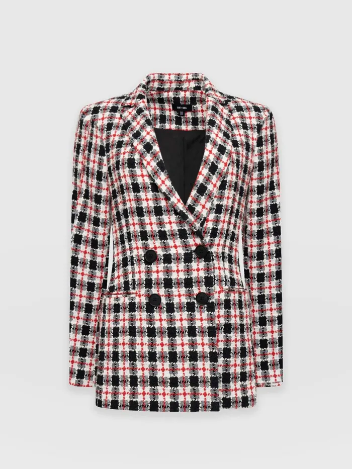 Cambridge Blazer 8211 Red Boucl Red Boucl Women Saint And Sofia Blazers