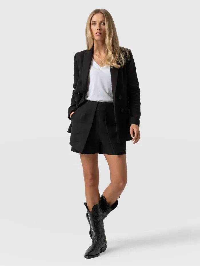 Cambridge Short 8211 Black Black Women Saint And Sofia Shorts