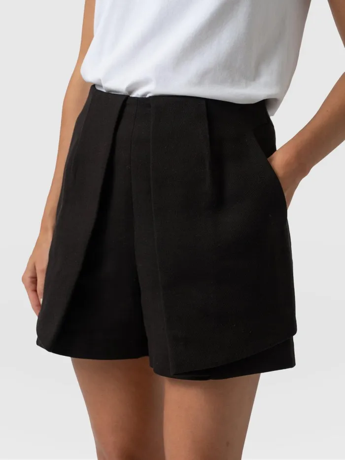 Cambridge Short 8211 Black Black Women Saint And Sofia Shorts