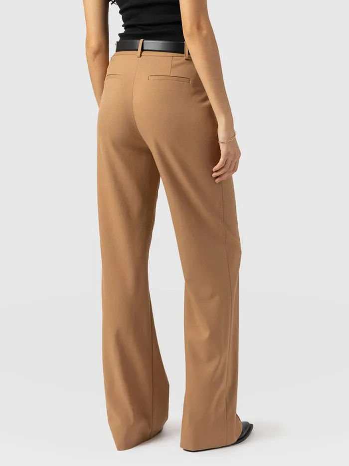 Cambridge Tailored Wide Leg Pant 8211 Camel Camel Women Saint And Sofia Pants