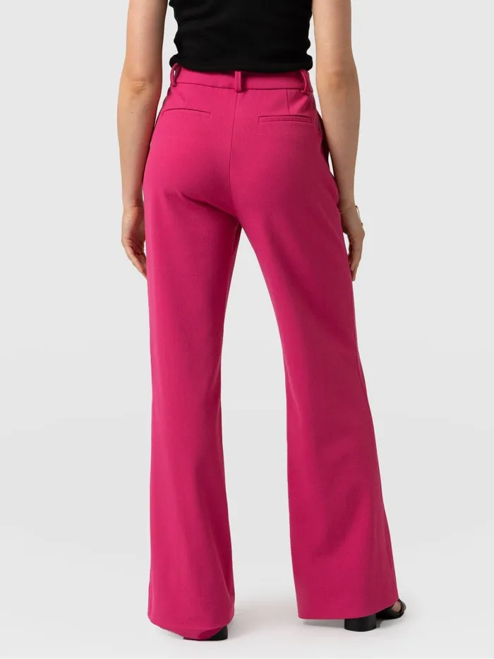 Cambridge Tailored Wide Leg Pant 8211 Hot Pink Hot Pink Women Saint And Sofia Pants