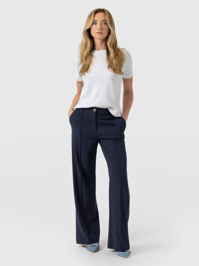 Cambridge Tailored Wide Leg Pant 8211 Navy Navy Women Saint And Sofia Pants