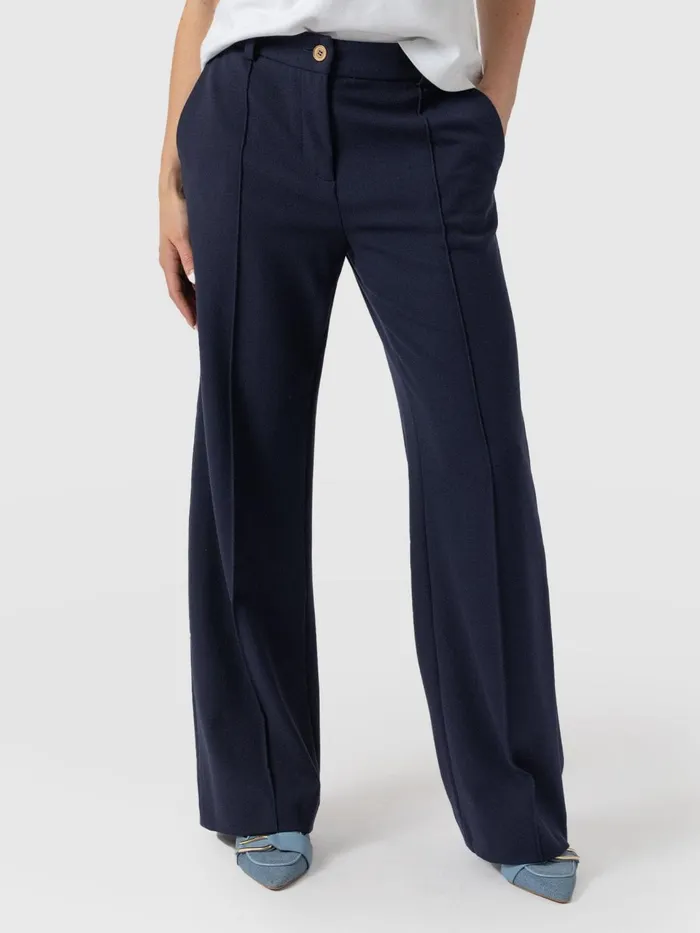 Cambridge Tailored Wide Leg Pant 8211 Navy Navy Women Saint And Sofia Pants