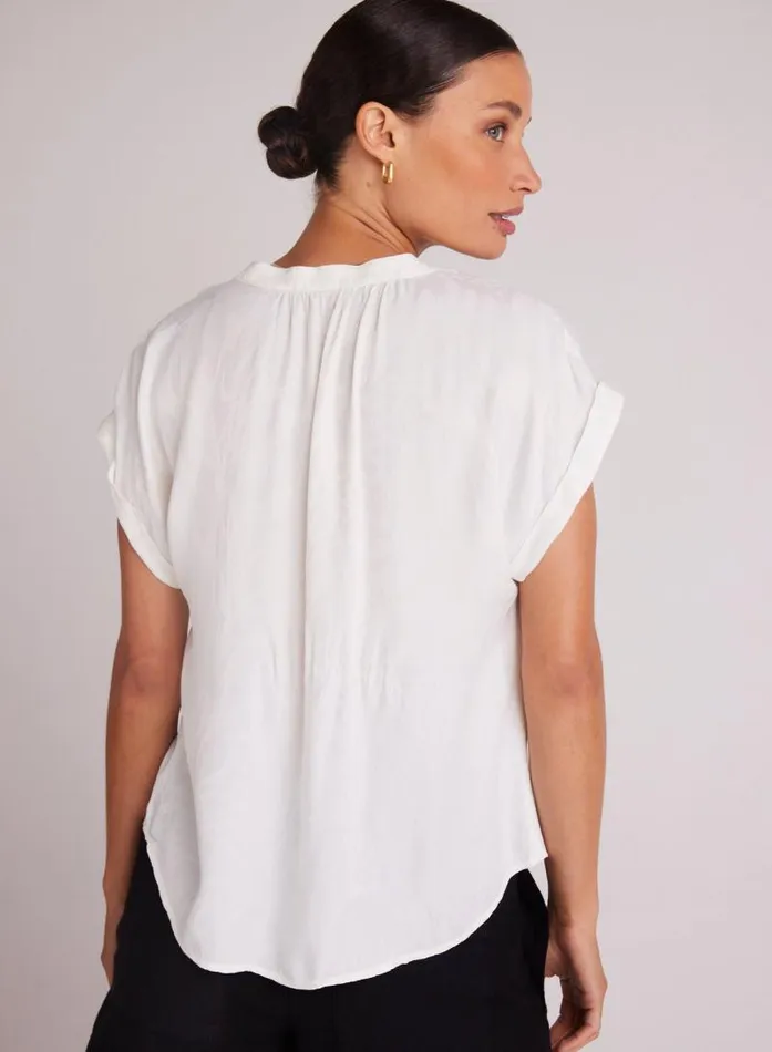 Cap Sleeve Henley 8211 Off White Women Bella Dahl Short Sleeve Cap Sleeve Henley 8211 Off White Women Bella Dahl Short Sleeve