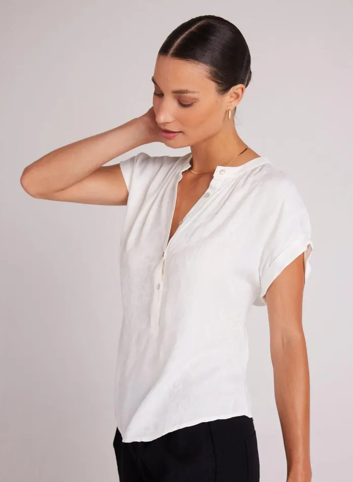Cap Sleeve Henley 8211 Off White Women Bella Dahl Short Sleeve Cap Sleeve Henley 8211 Off White Women Bella Dahl Short Sleeve