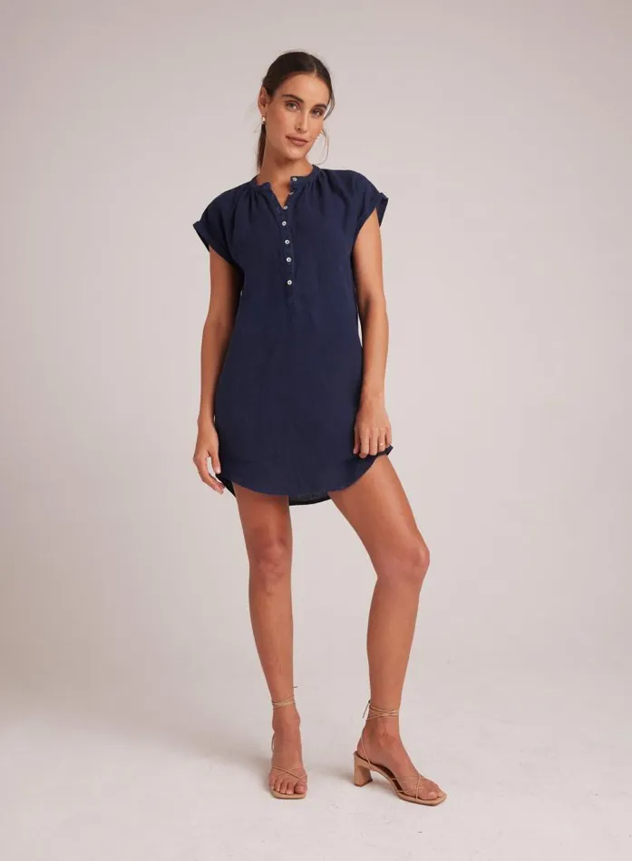 Cap Sleeve Henley Dress 8211 Brazilian Navy Women Bella Dahl Mini Dresses