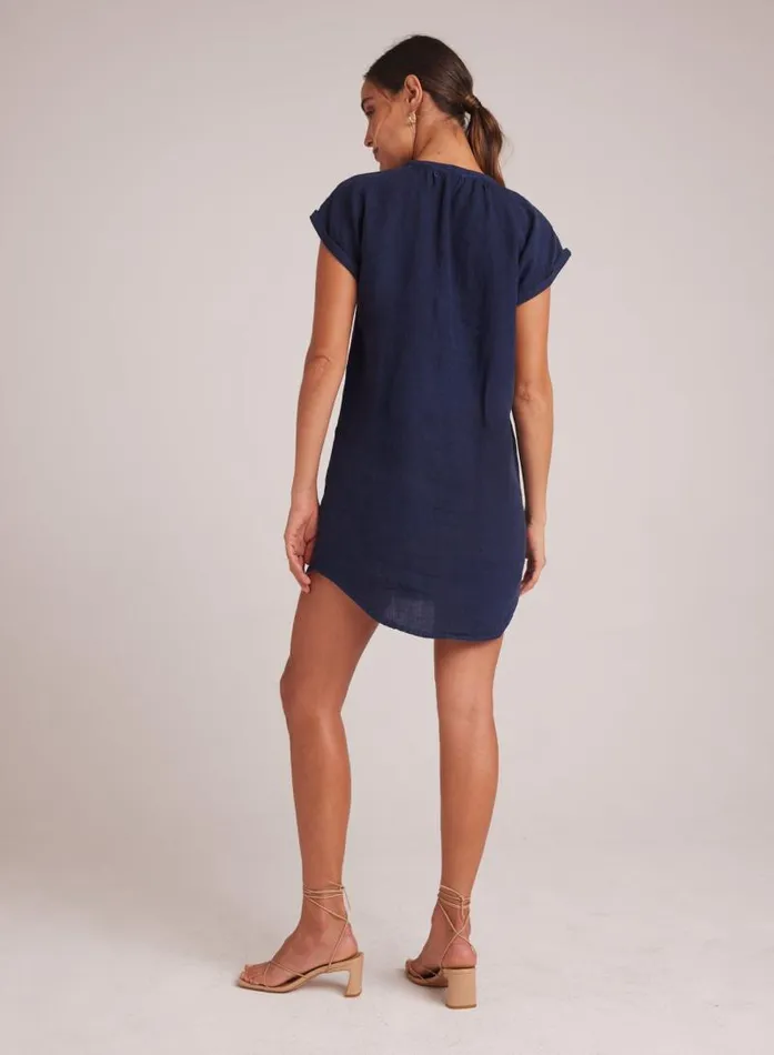 Cap Sleeve Henley Dress 8211 Brazilian Navy Women Bella Dahl Mini Dresses Cap Sleeve Henley Dress 8211 Brazilian Navy Women Bella Dahl Mini Dresses