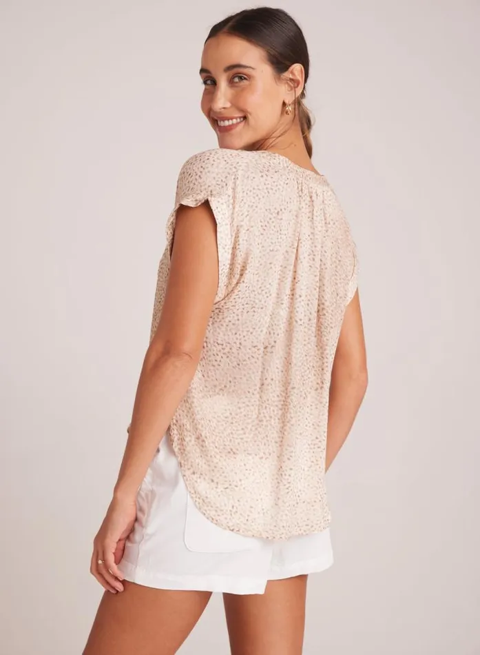 Cap Sleeve Pullover 8211 Salvador Sand Print Women Bella Dahl Short Sleeve Cap Sleeve Pullover 8211 Salvador Sand Print Women Bella Dahl Short Sleeve