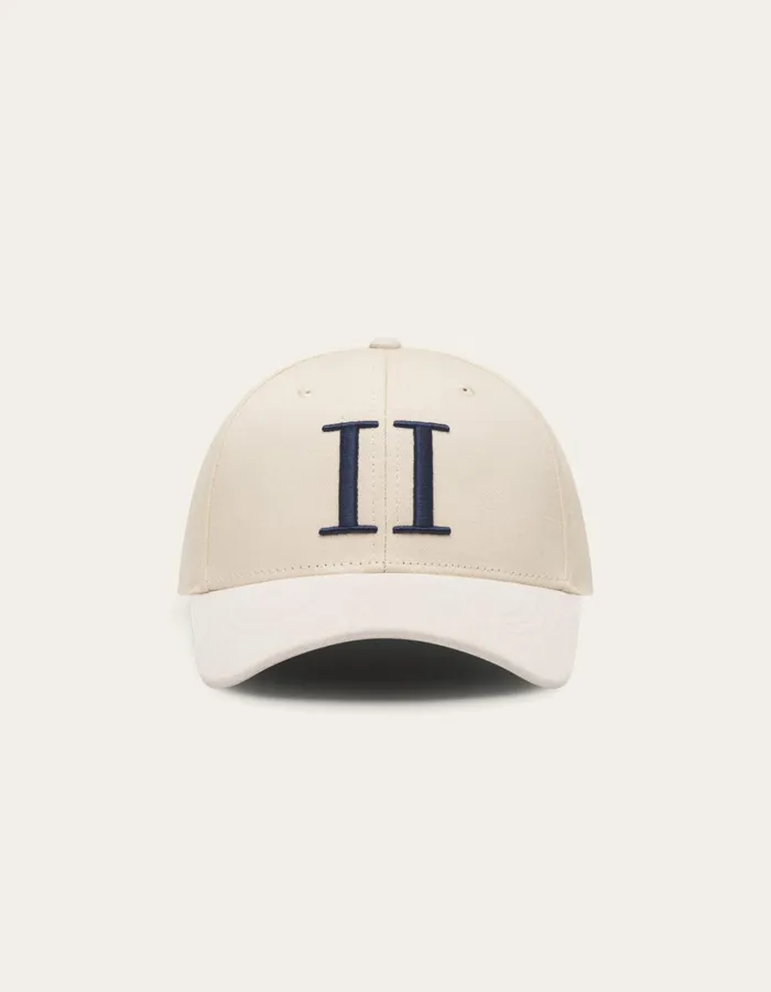 CapsHats Men Les Deux Baseball Cap Suede II 8211 IvoryDark Navy