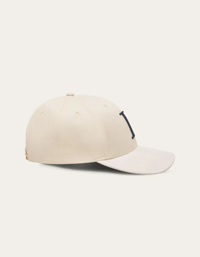 CapsHats Men Les Deux Baseball Cap Suede II 8211 IvoryDark Navy