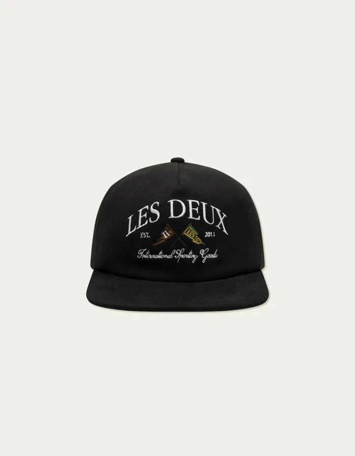 CapsHats Men Les Deux Ivy League Cap 8211 BlackBlack