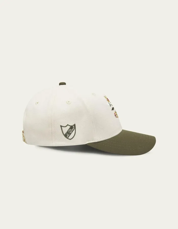 CapsHats Men Les Deux Les Deux Flower Baseball Cap 8211 IvoryOlive Night