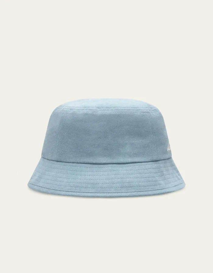 CapsHats Men Les Deux Washed Bucket Hat 8211 Washed Denim Blue