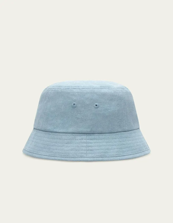 CapsHats Men Les Deux Washed Bucket Hat 8211 Washed Denim Blue
