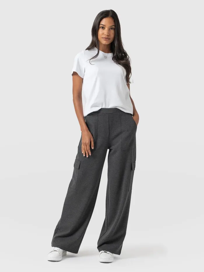 Cargo Chelsea Wide Leg Pant 8211 Charcoal Charcoal Women Saint And Sofia Pants Cargo Chelsea Wide Leg Pant 8211 Charcoal Charcoal Women Saint And Sofia Pants