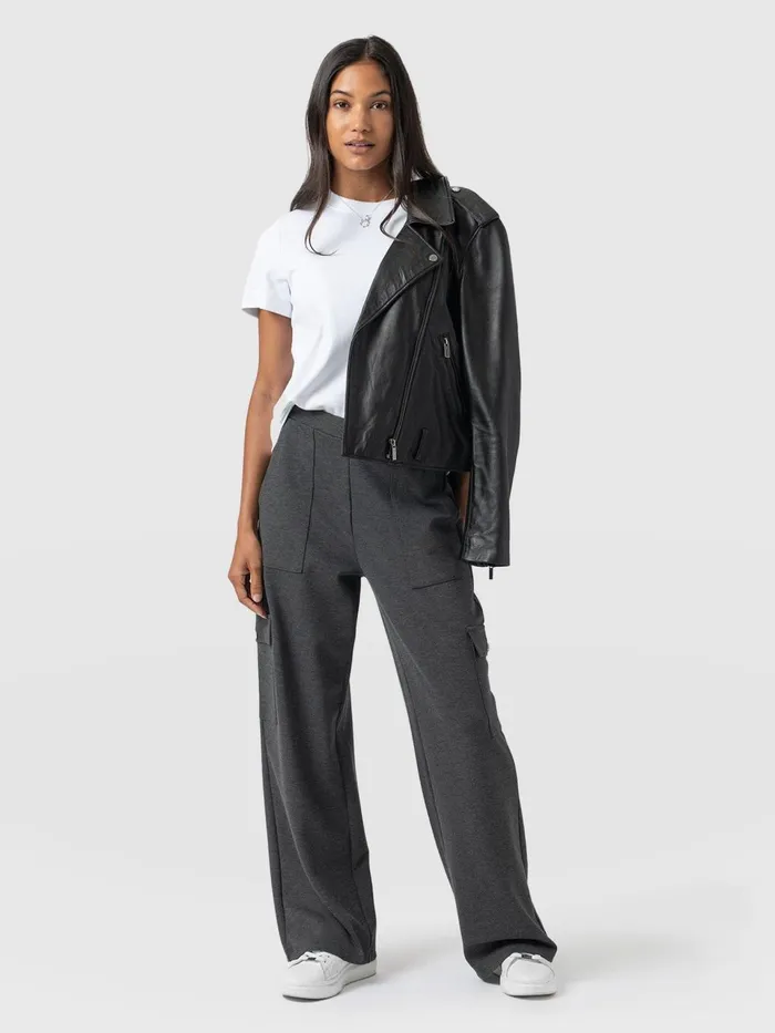 Cargo Chelsea Wide Leg Pant 8211 Charcoal Charcoal Women Saint And Sofia Pants