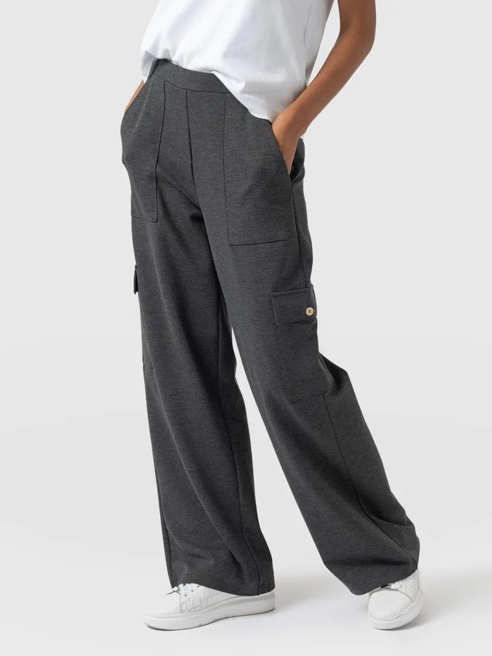 Cargo Chelsea Wide Leg Pant 8211 Charcoal Charcoal Women Saint And Sofia Pants