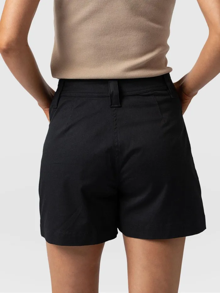 Cargo Short 8211 Black Black Women Saint And Sofia Shorts