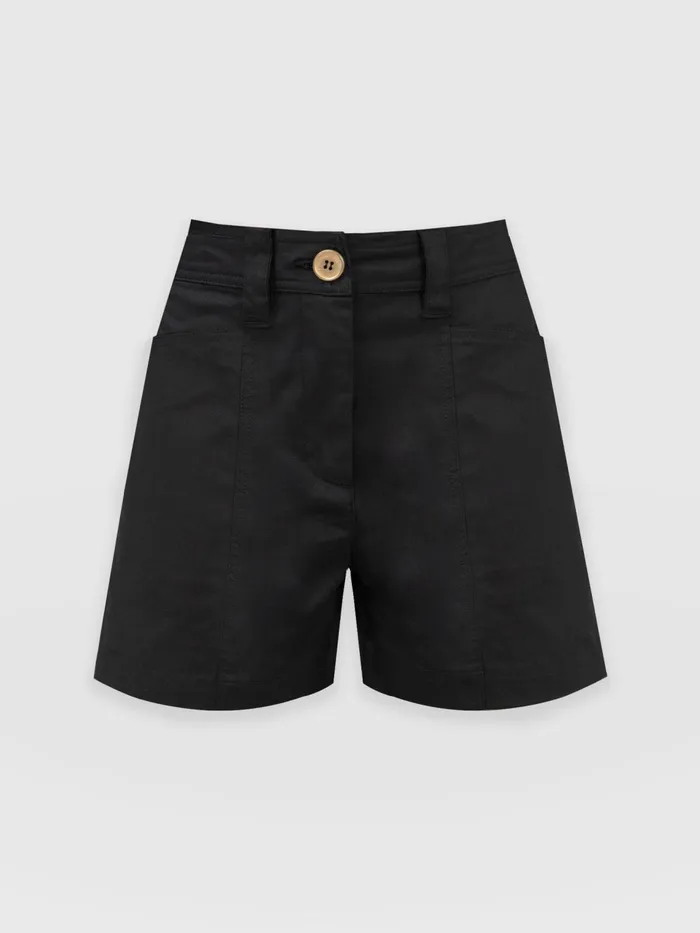 Cargo Short 8211 Black Black Women Saint And Sofia Shorts