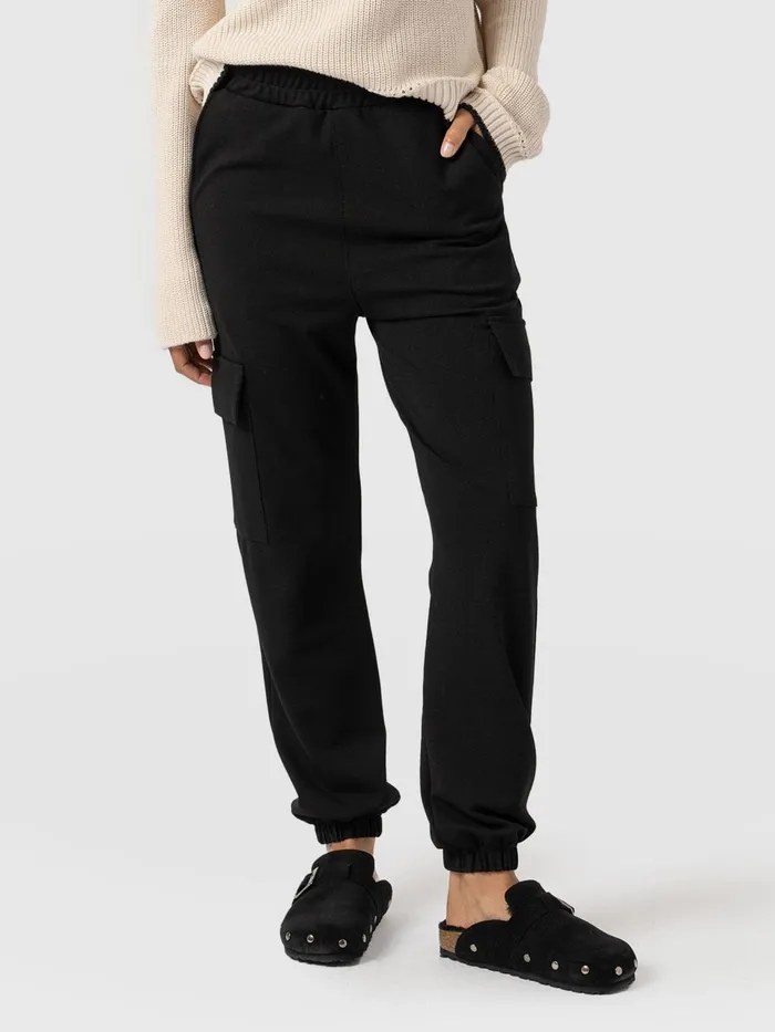 Cargo Tapered Pant 8211 Black Black Women Saint And Sofia Pants