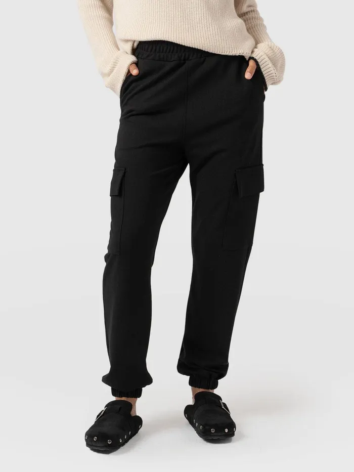 Cargo Tapered Pant 8211 Black Black Women Saint And Sofia Pants