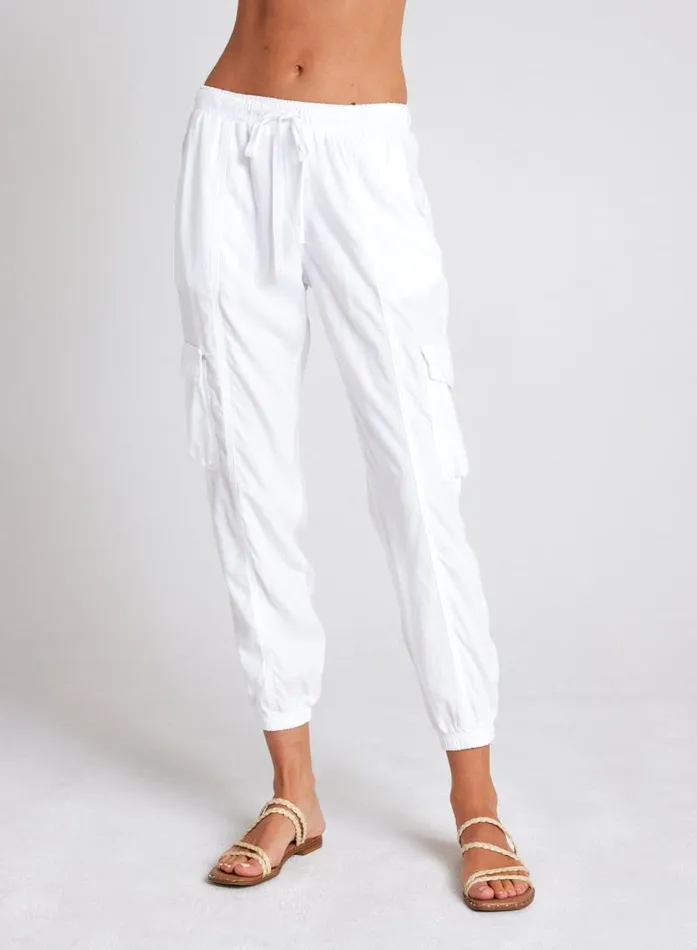 Cargo Track Pants 8211 White Women Bella Dahl Joggers