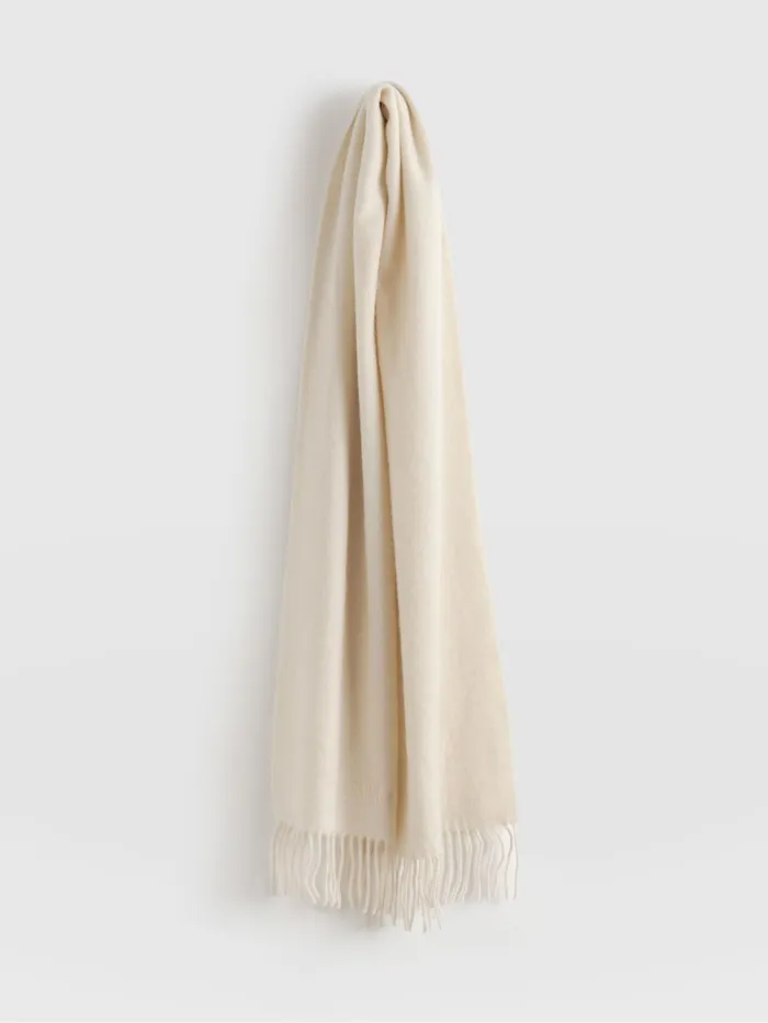 Cashmere Scarf 8211 Cream Cream Women Saint And Sofia Scarves and Hats