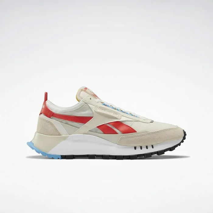 Casual Shoes MensWomens Reebok Classic Leather Legacy Shoes Alabaster Chalk Laser Red Casual Shoes MensWomens Reebok Classic Leather Legacy Shoes Alabaster Chalk Laser Red