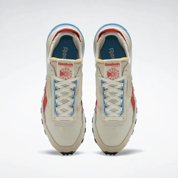 Casual Shoes MensWomens Reebok Classic Leather Legacy Shoes Alabaster Chalk Laser Red