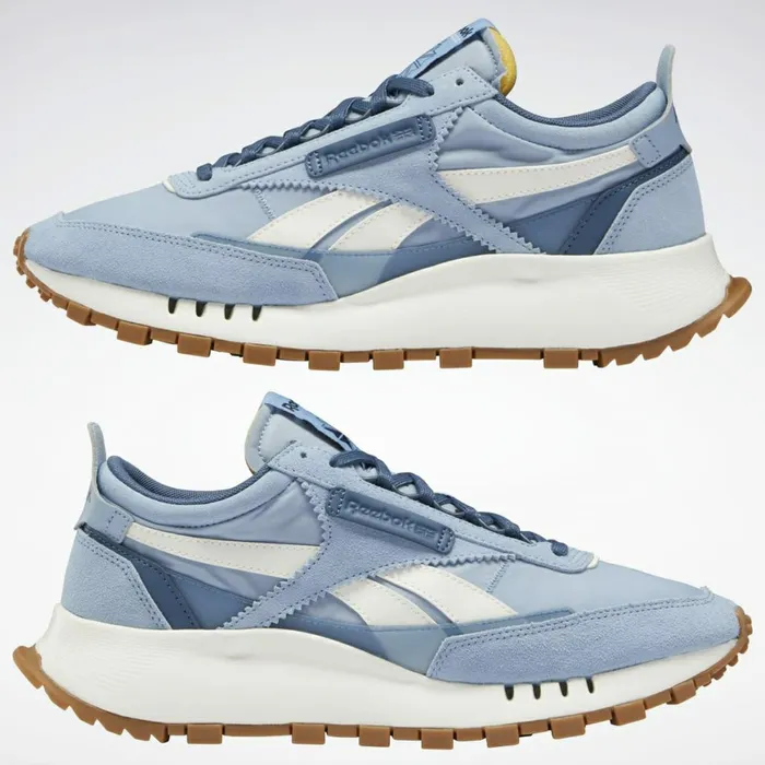 Casual Shoes MensWomens Reebok Classic Leather Legacy Shoes Brave Blue Chalk Reebok Lee 3