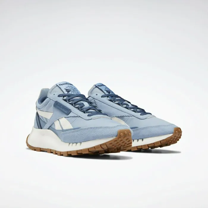 Casual Shoes MensWomens Reebok Classic Leather Legacy Shoes Brave Blue Chalk Reebok Lee 3