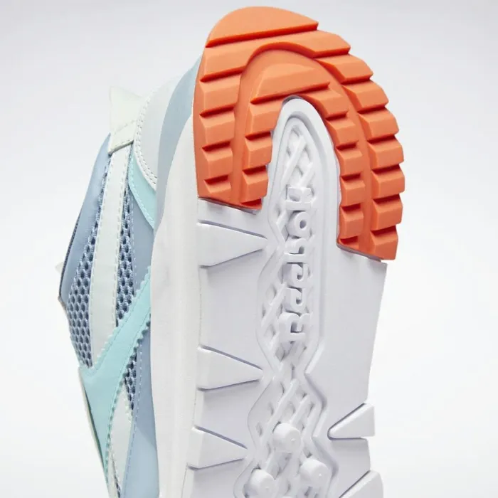 Casual Shoes MensWomens Reebok Classic Leather Legacy Shoes Chalk Blue Digital Glow Aqua Dust