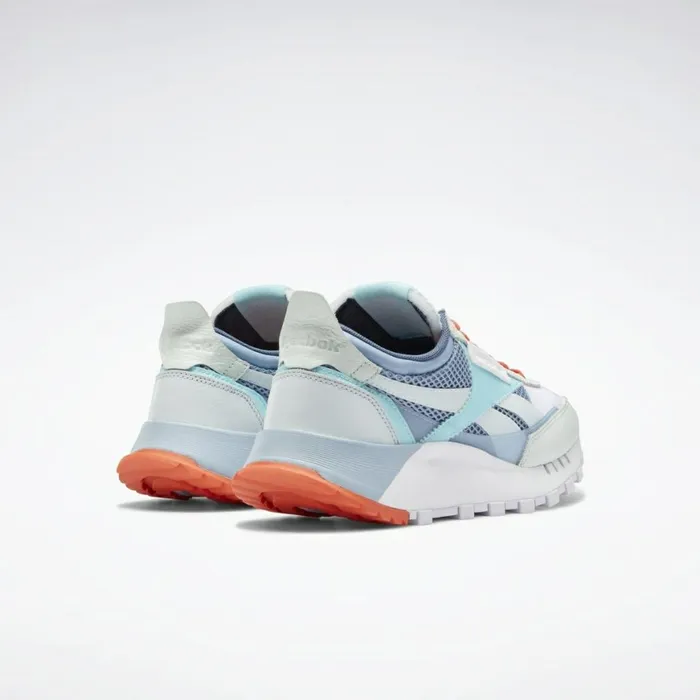Casual Shoes MensWomens Reebok Classic Leather Legacy Shoes Chalk Blue Digital Glow Aqua Dust