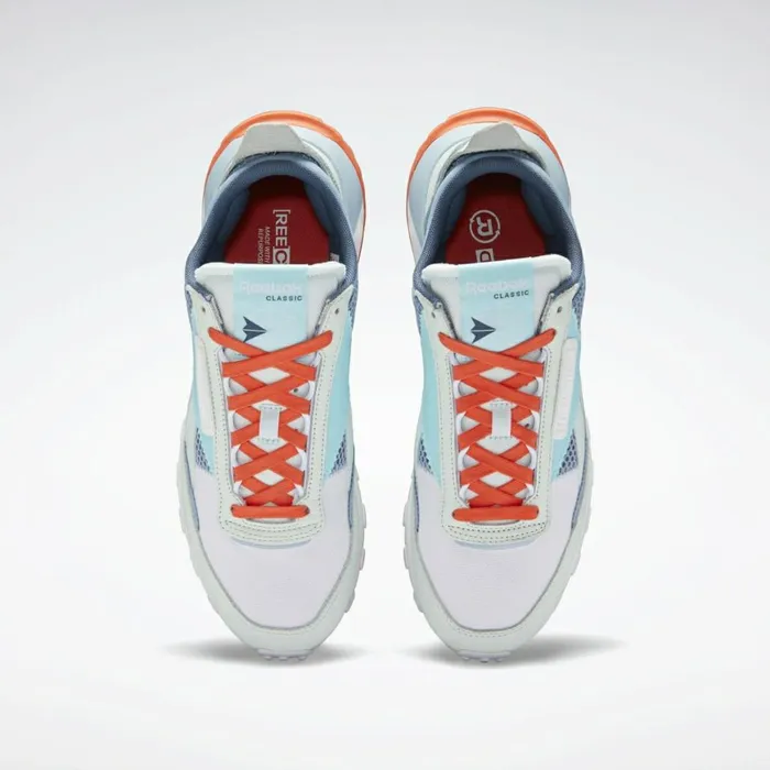 Casual Shoes MensWomens Reebok Classic Leather Legacy Shoes Chalk Blue Digital Glow Aqua Dust