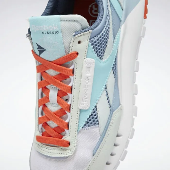 Casual Shoes MensWomens Reebok Classic Leather Legacy Shoes Chalk Blue Digital Glow Aqua Dust