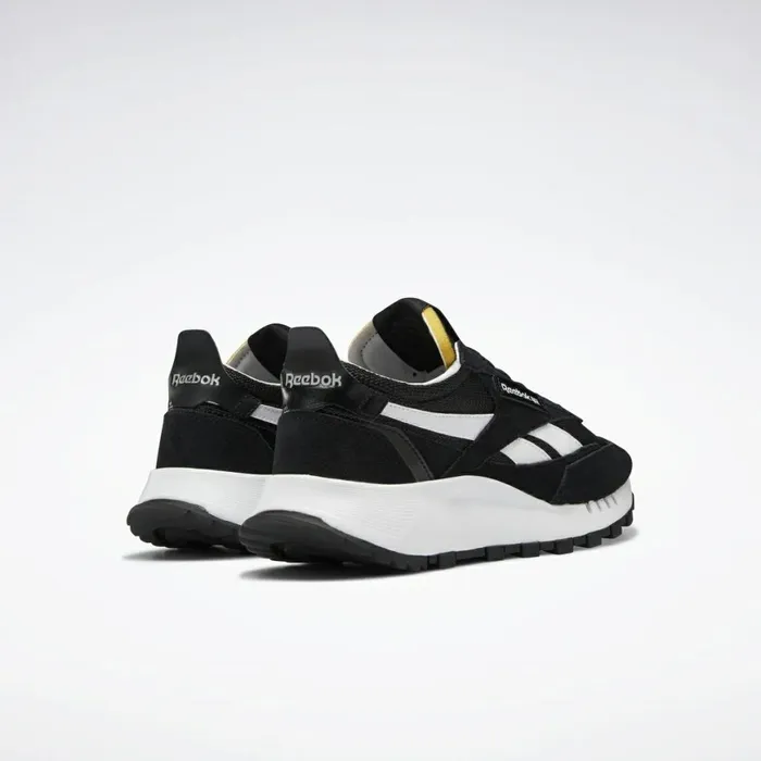 Casual Shoes MensWomens Reebok Classic Leather Legacy Shoes Core Black Cold Grey 7 Vector Red