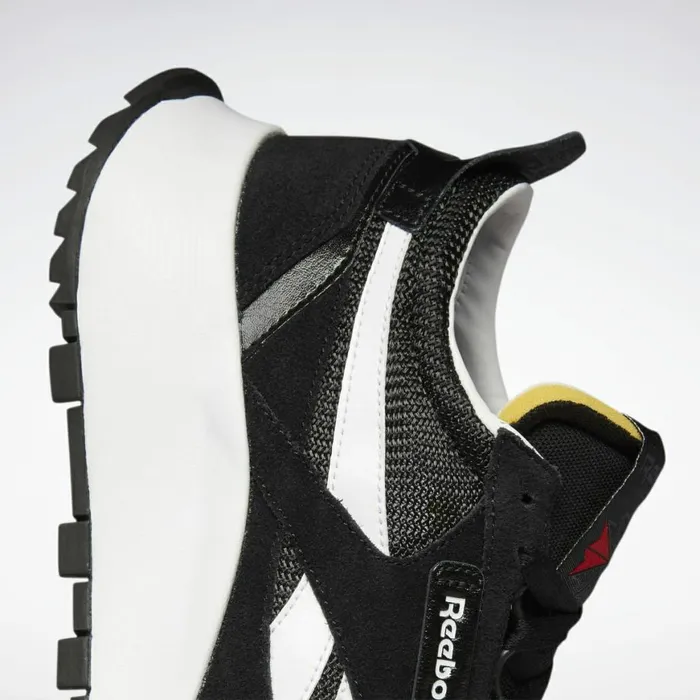 Casual Shoes MensWomens Reebok Classic Leather Legacy Shoes Core Black Cold Grey 7 Vector Red